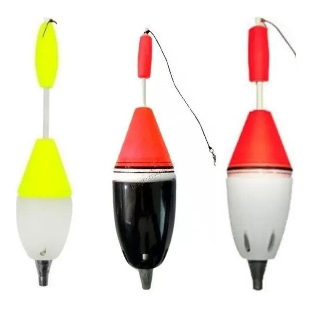 2X Kit Boia Pesca - 03 Boias Cevadeiras