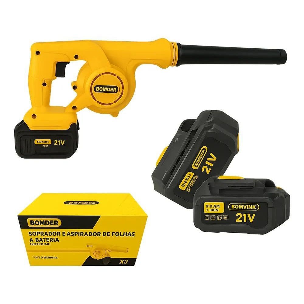2X Aspirador Soprador Profissional Forte 2 Bateria Sem Fio