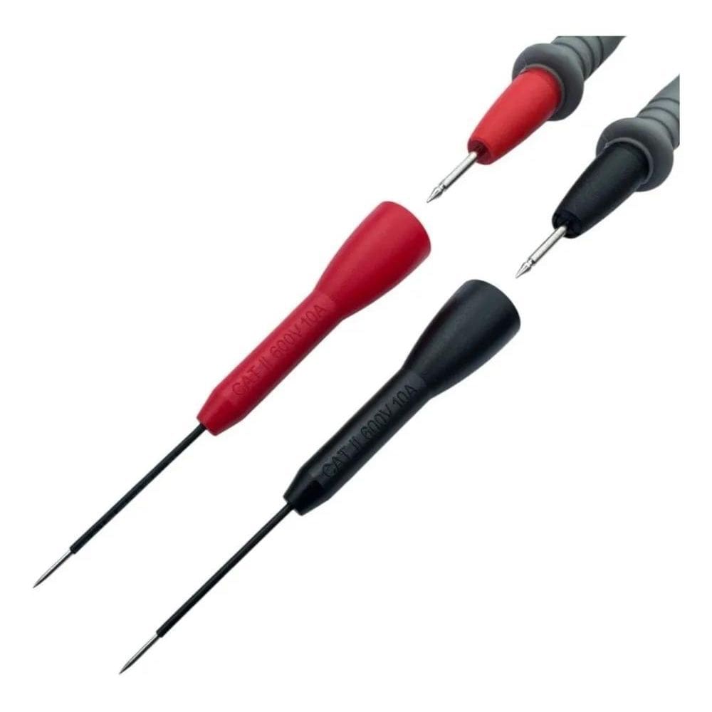 Par De Adaptador Ponta Agulha Para Cabo De Prova Multímetro