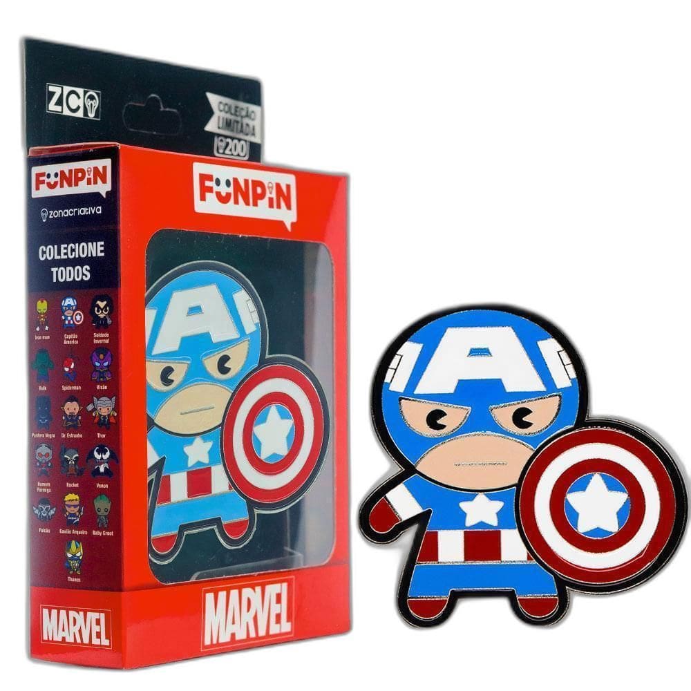 Funpin Capitão América - Marvel
