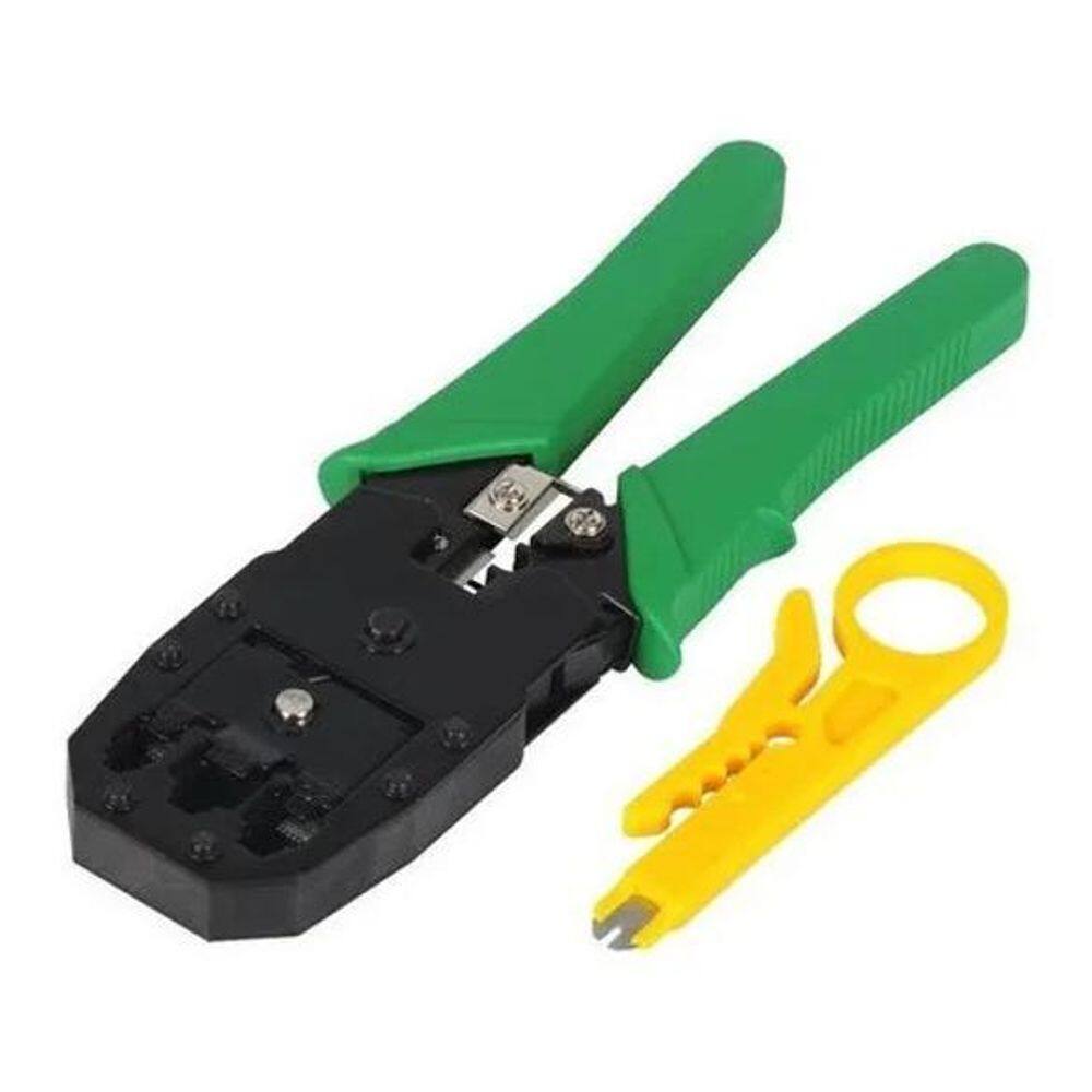 Alicate Crimpar Corte Cabo De Rede Rj11 Rj12 Rj45 Decapador