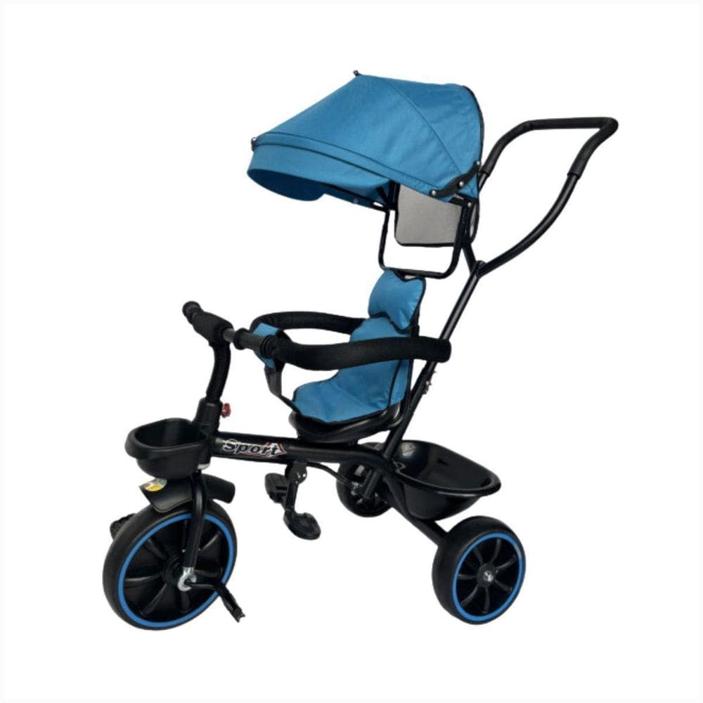 Carrinho Bebê Empurrador Guarda Sol Pedal Mosquiteiro