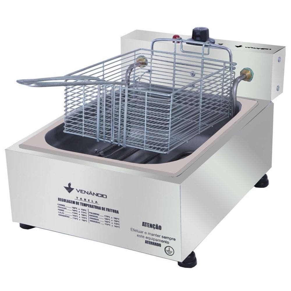 Fritador Elétrico Óleo 1 Cuba Sfe112 Venâncio 220V