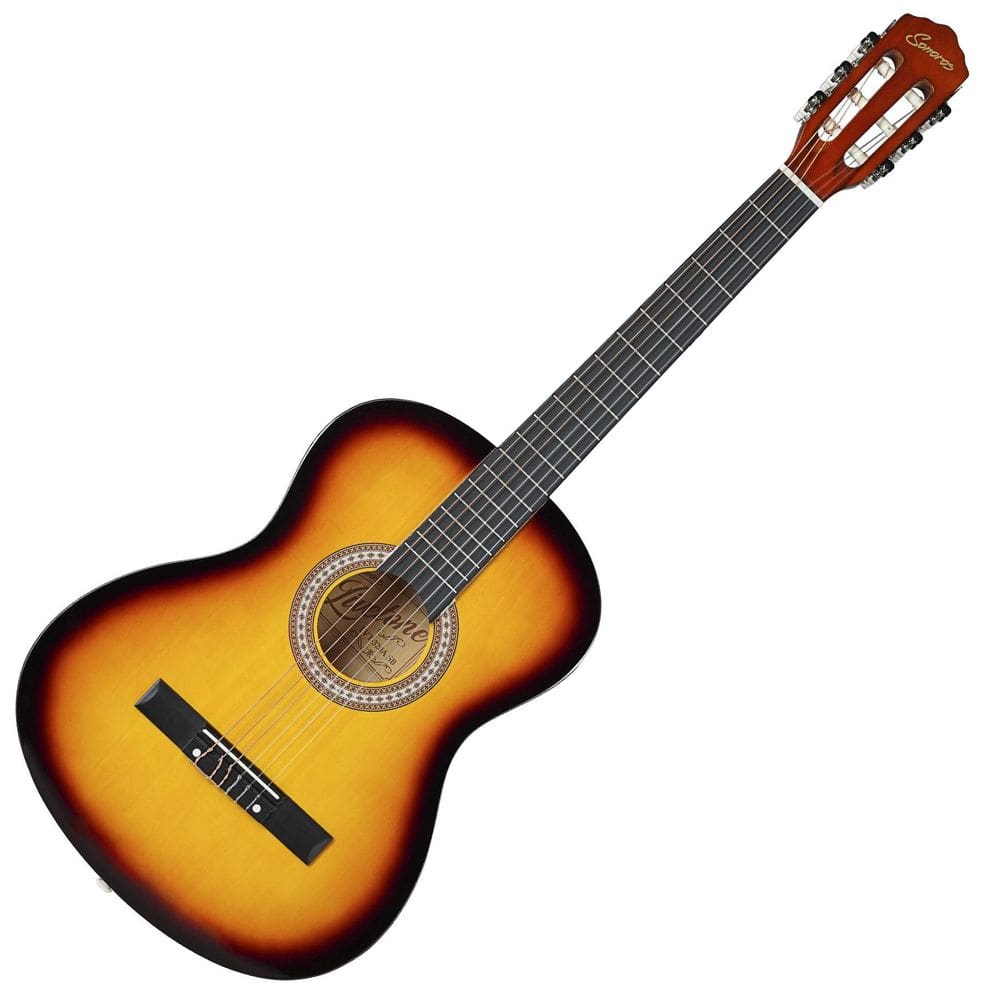 Violão Acústico 6 Cordas Nylon Clássico Sunburst 19 Trastes