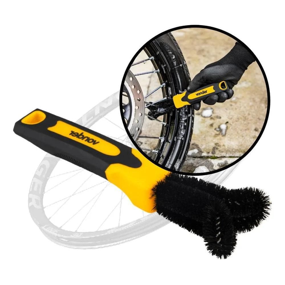 2X Escovinha Escova Para Limpar Raio De Moto Bike Bicicleta