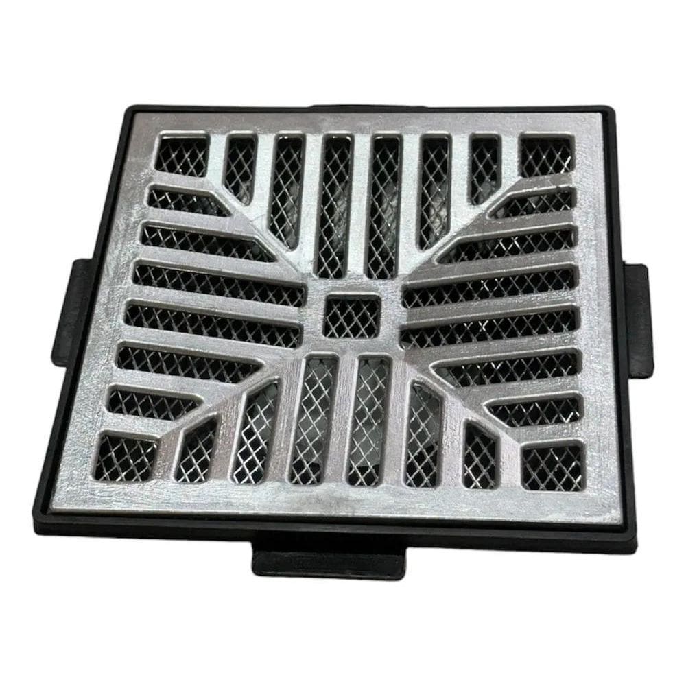 2X Ralo 20X20 Concava Alumínio Coletor Saída Baixa 100Mm E T