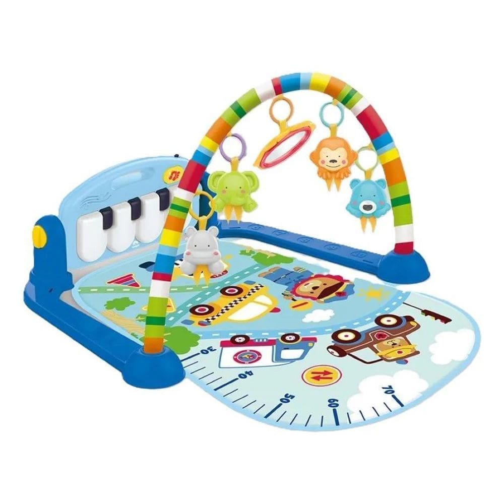 2X Tapete Ginásio Piano Portátil Musical Happy Verde