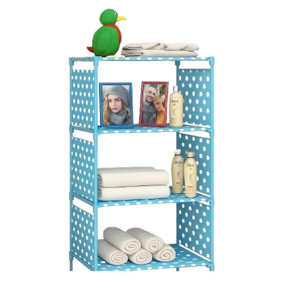 Estante Modular Porta Livros 4 Prateleiras Organizador Brinquedos Quarto Lavanderia Objetos Cozinha