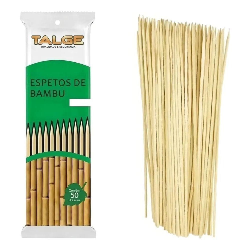 2X 50 Palito De Bambu Espeto Para Churrasco 18Cm