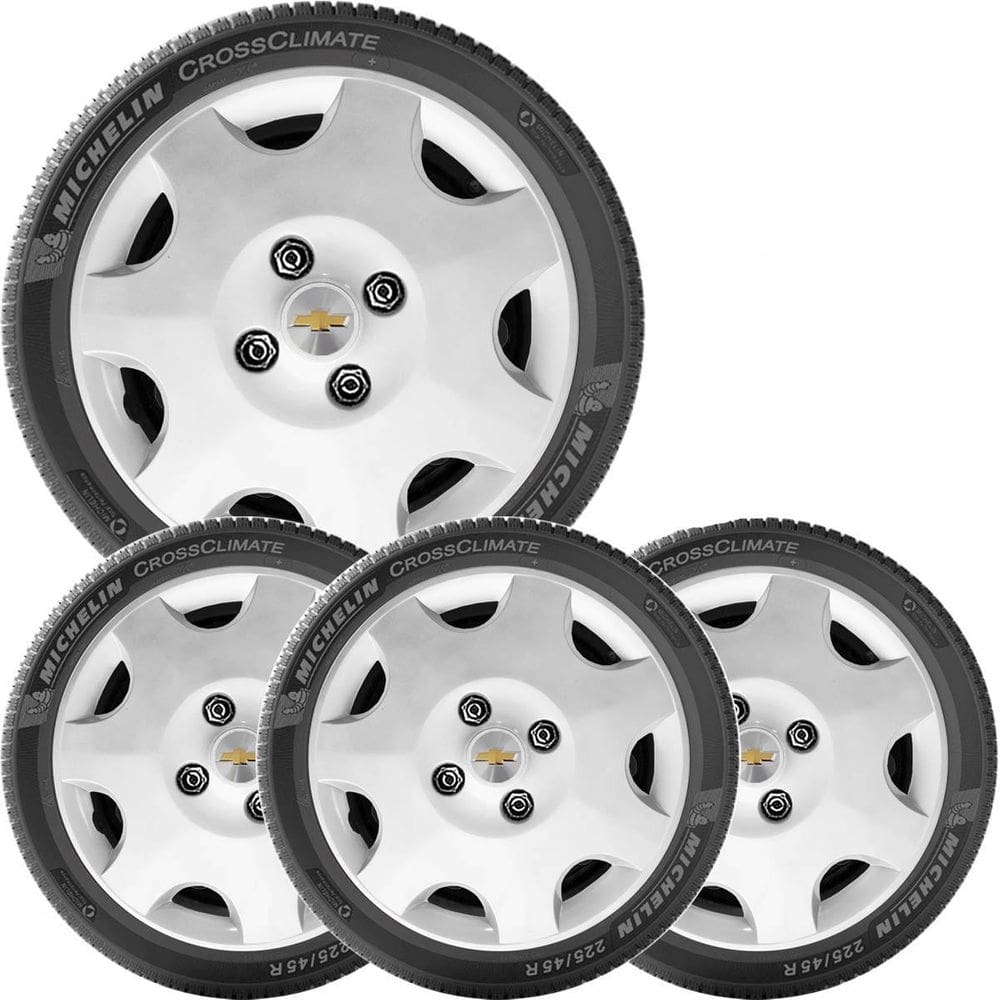 4X Calota Gm Corsa Celta Classic Aro 13 Com Emblema 118Cb