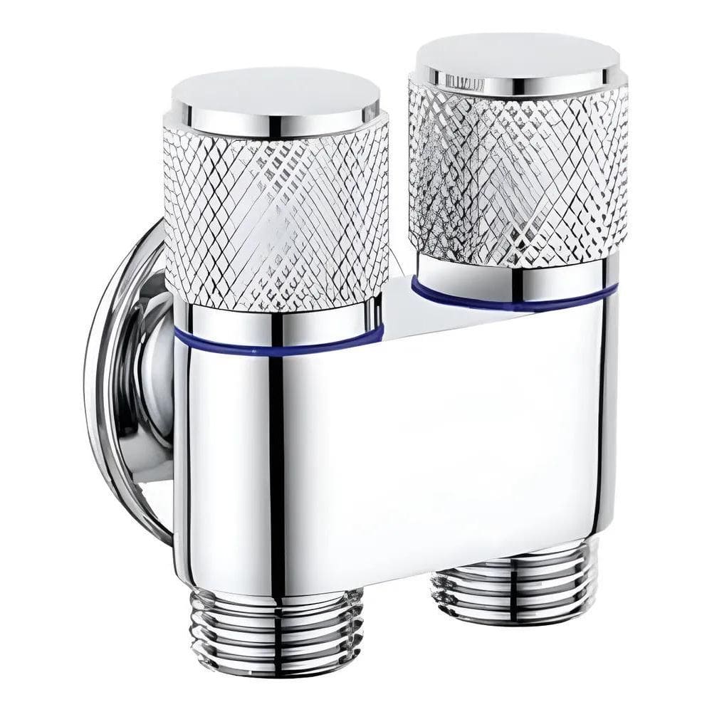 Torneira Registro Duas Saídas 1/2 Máquina De Lavar Preto