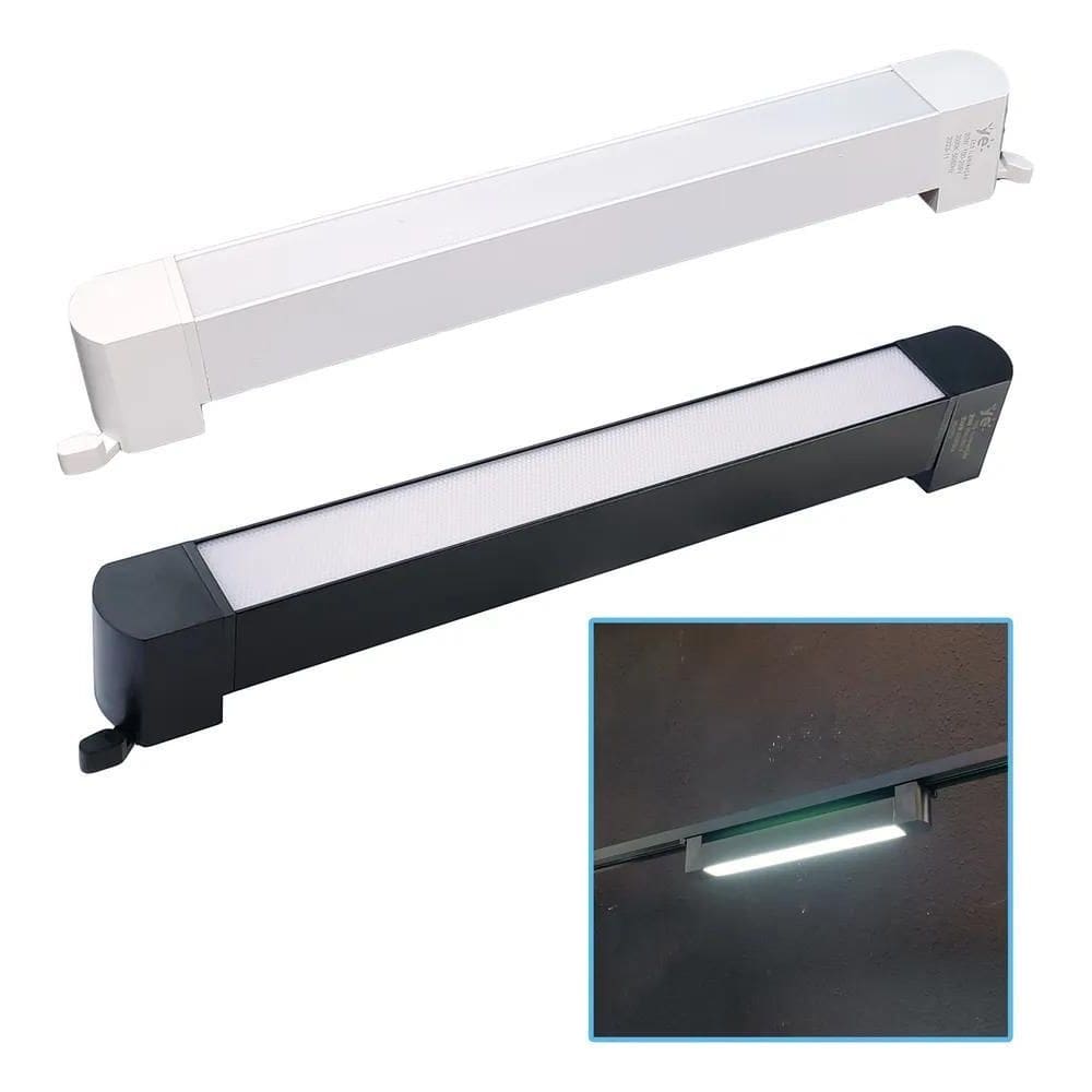 Luminária 20W Linear Difusa Para Trilho Eletrificado