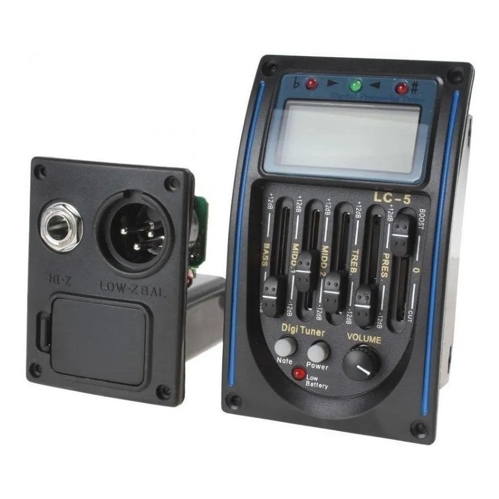 2X Equalizador De Violão Viola Com Afinador / Modelo Lc-5