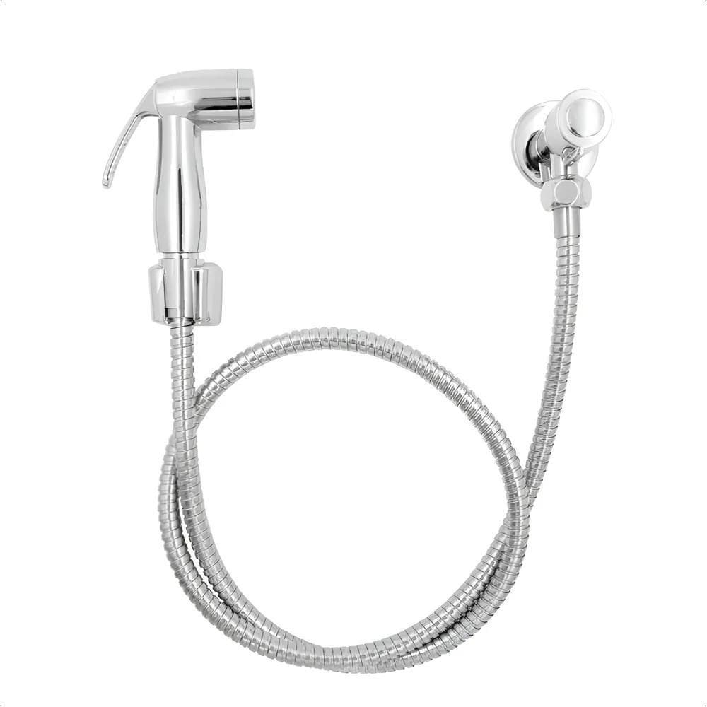 Ducha Higiênica Cromada Abs Acionamento 1/4 De Volta