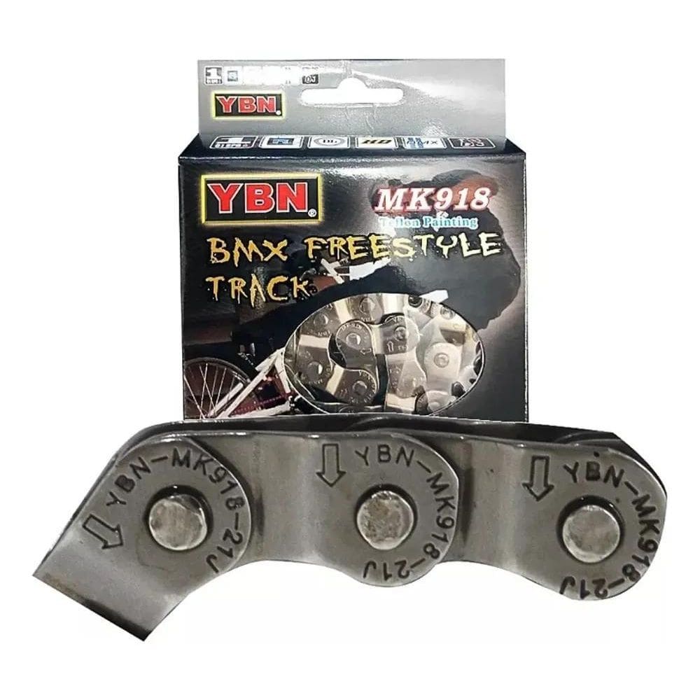 2X Corrente Bmx Ybn Halflink Meio Elo Grossa Single Speed Bm