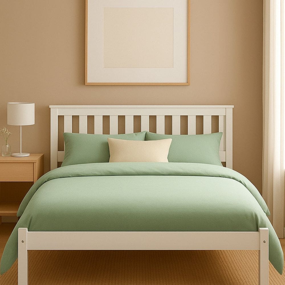 Cama Casal Naturalle 4.6 Madeira de Pinus Branco