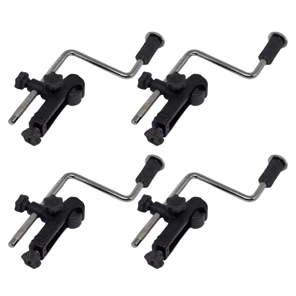 Kit 4 Clamp Suporte De Microfone Percussão Estilo Garra Lp