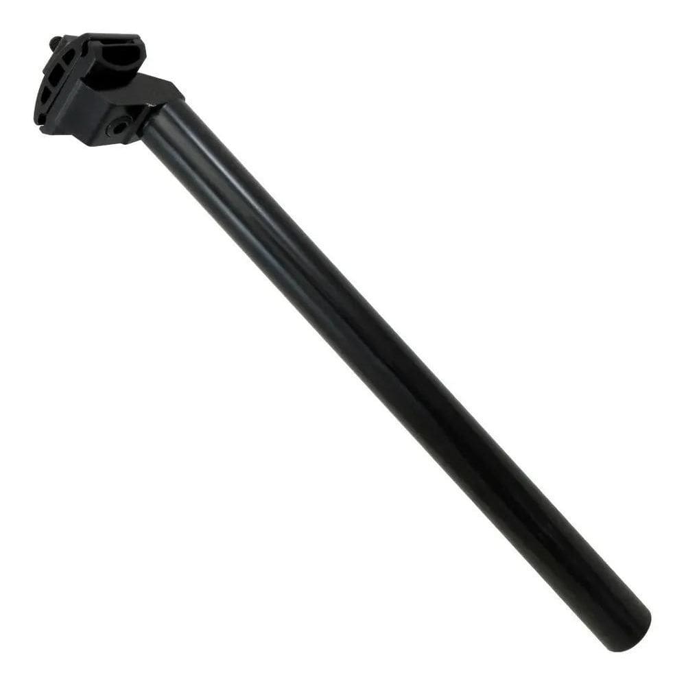 2X Canote Selim 40Cm Com Carrinho 27.2Mm Alumínio Preto Bik