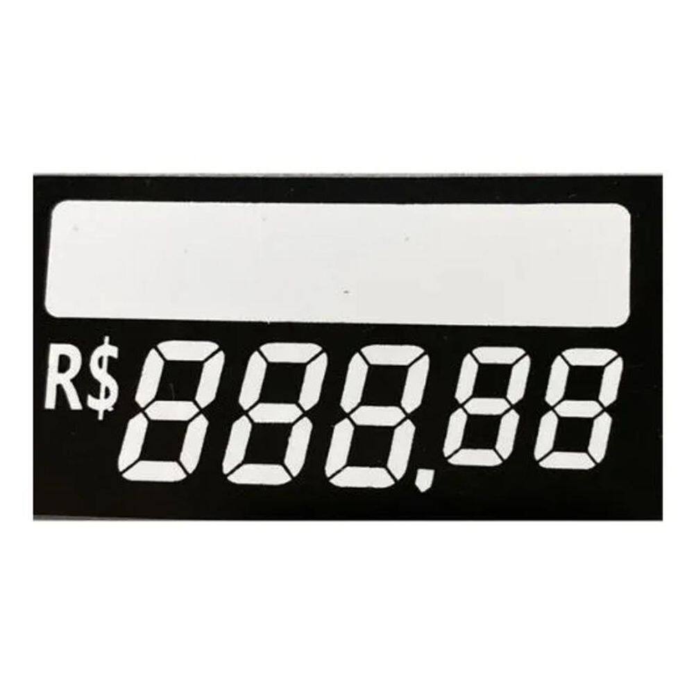 100 Etiquetas De Preço Pvc Reutilizável Precificador Médio