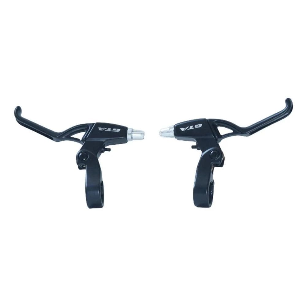 2X Manete De Freio Preto Bike Maçaneta V-Brake Alumínio Par