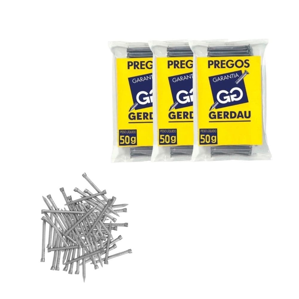 Prego Polido Sem Cabeça 10X10 1,5Mm X 23Mm 150G Gerdau