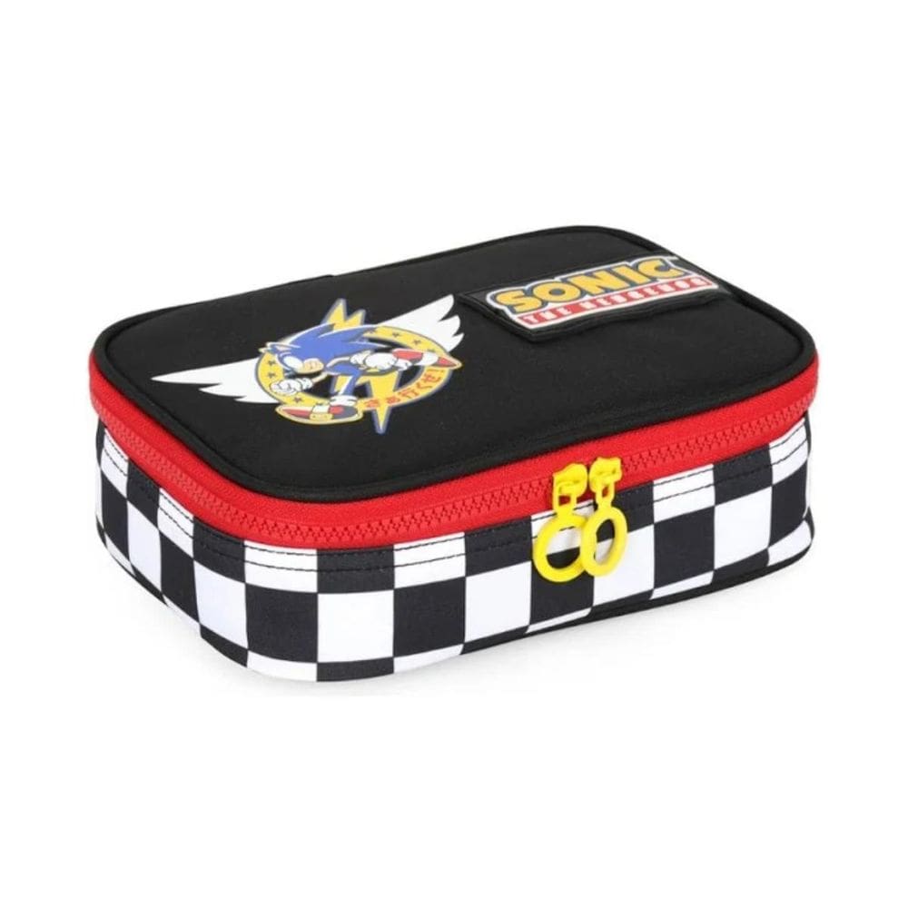 Estojo Box Escolar Sonic Branco -Luxcel
