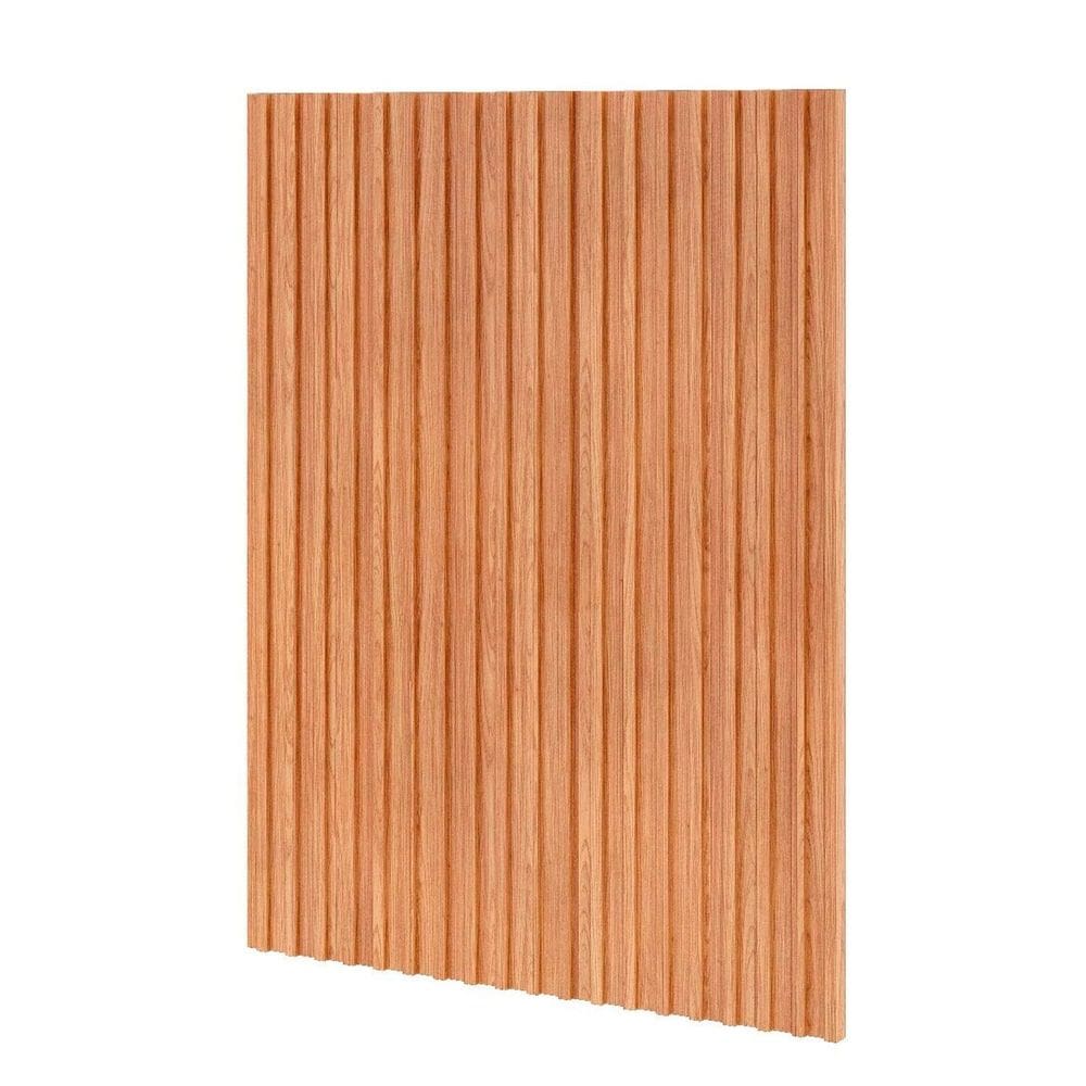 Acabamento Painel Ripado de Poliestireno Freijó Amadeirado