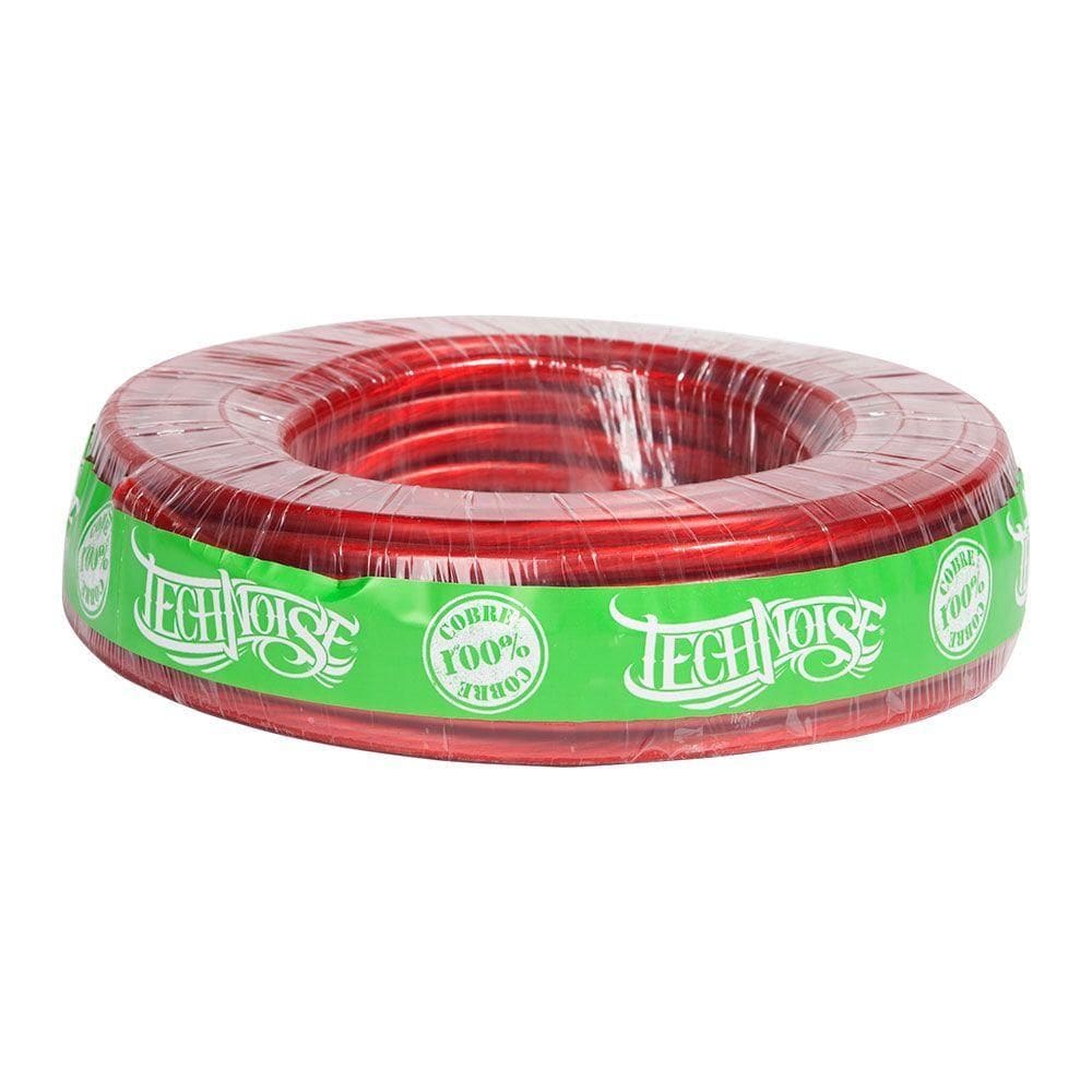 Cabo De Potencia Technoise 100% Cobre Vermelho 50 Mm Rolo 15 Metros