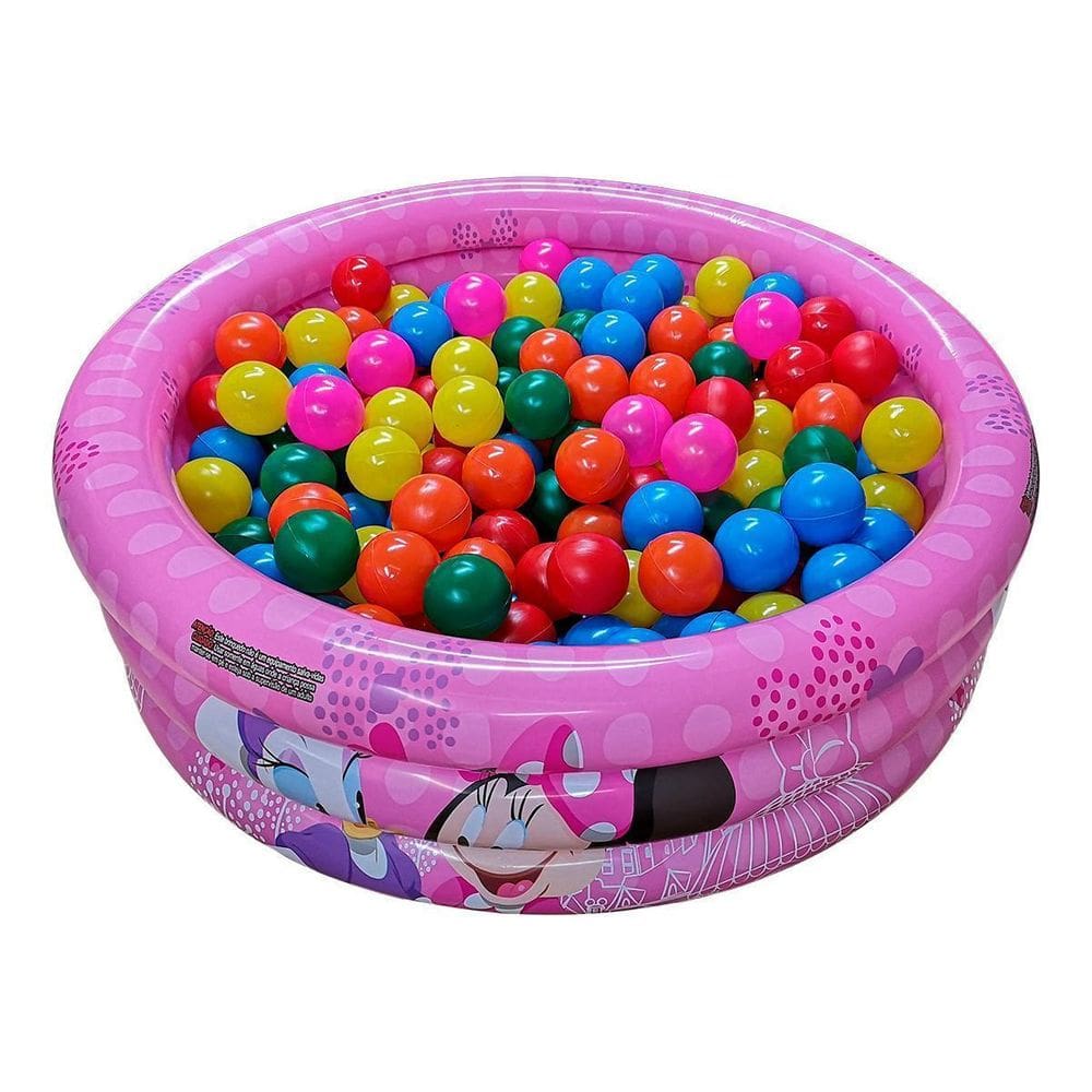 Piscina Infantil Inflável 100 Litros Minnie + 50 Bolinhas