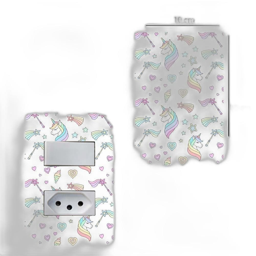 Adesivo De Interruptor Unicórnio Mod 6