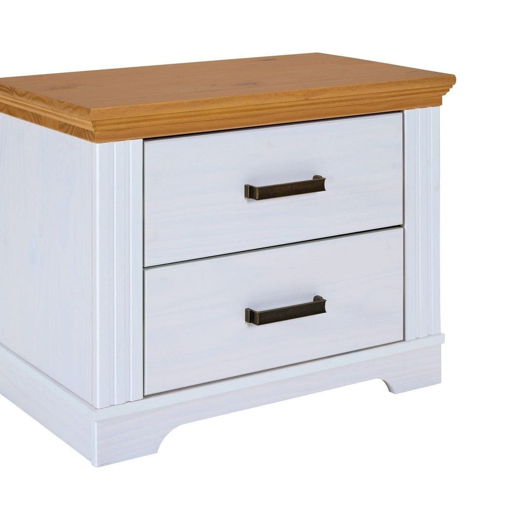 Cômoda em Madeira Maciça Pinus Maluno Branco