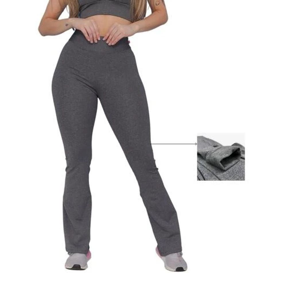 Calça Flare Peluciada Feminina  Legg Bailarina Flanelada