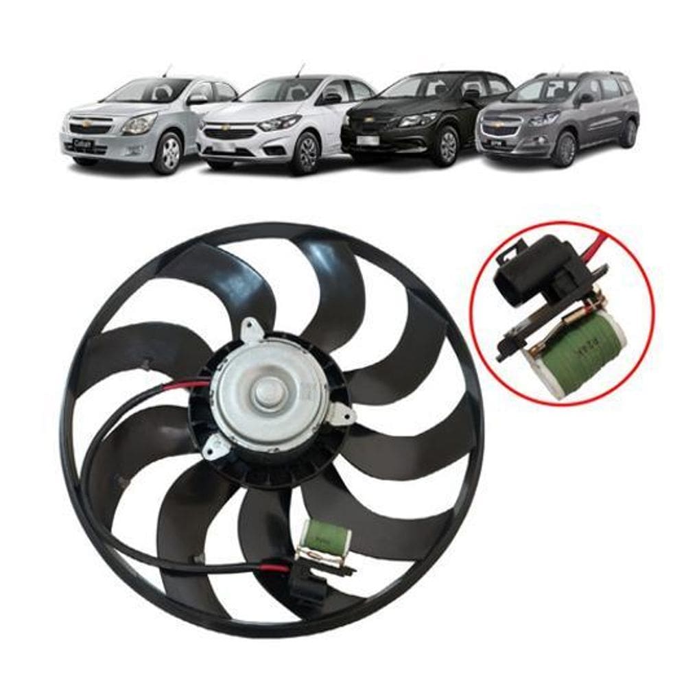 Ventoinha Radiador Chevrolet Onix, Cobalt, Prisma, Spin