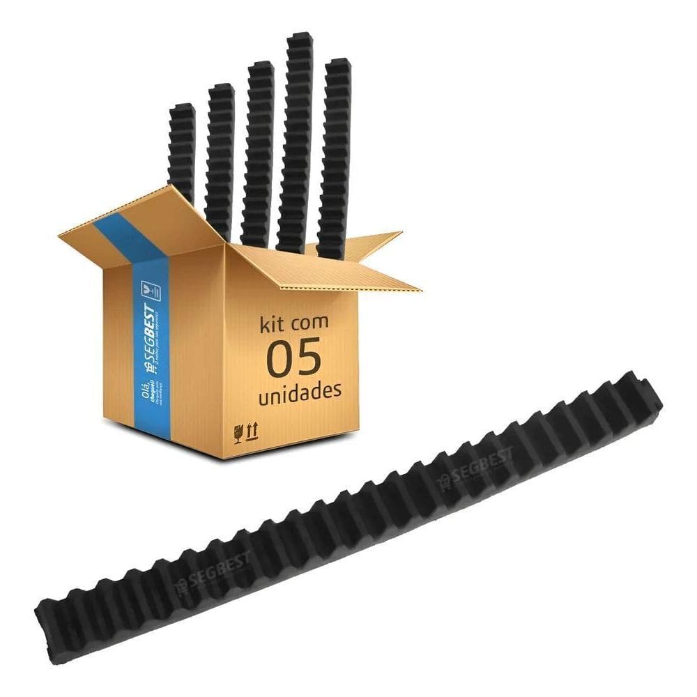 2X Kit 5 Gomo De Cremalheira 30Cm Motor Portão Deslizante Pp