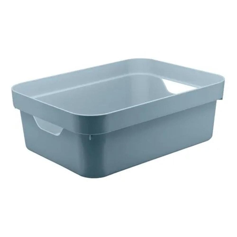 Caixa Organizadora Cube Média 10,5L Plástico Com Alças