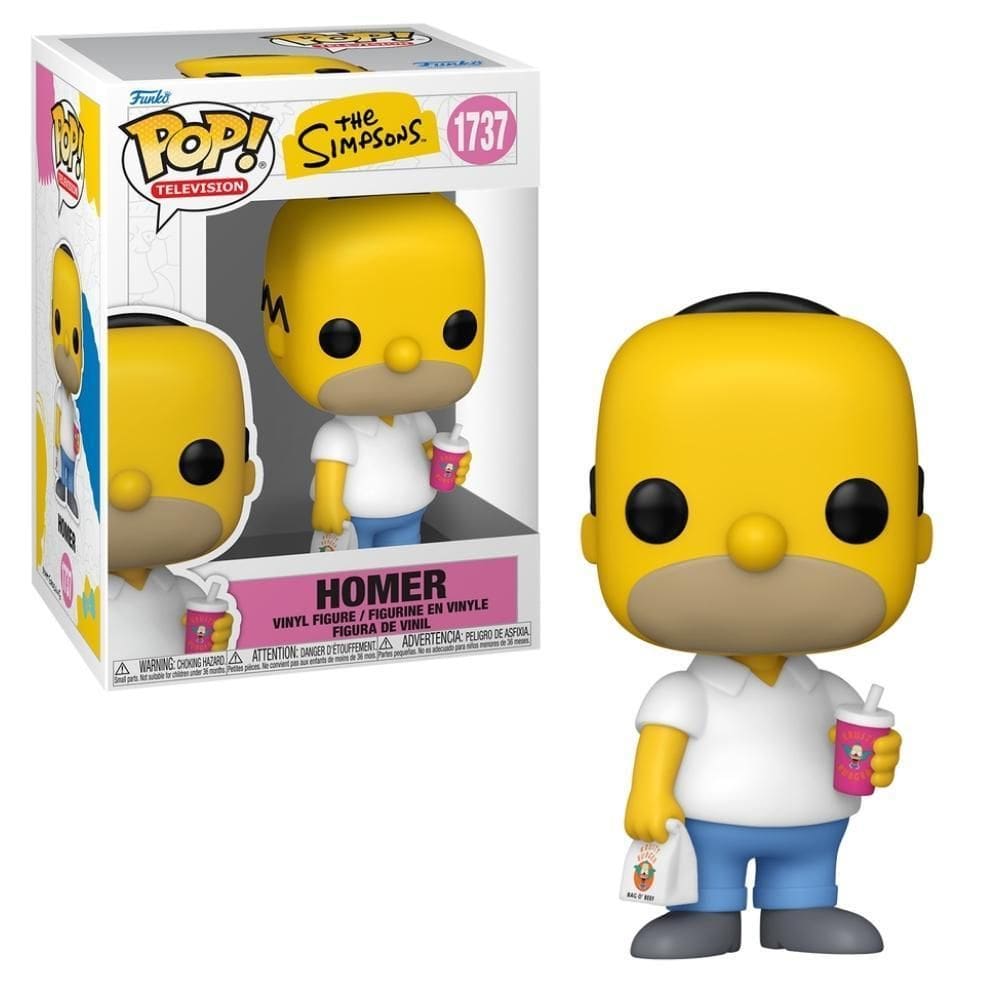 Boneco Funko Pop Os Simpsons - Homer Com Krusty Burger