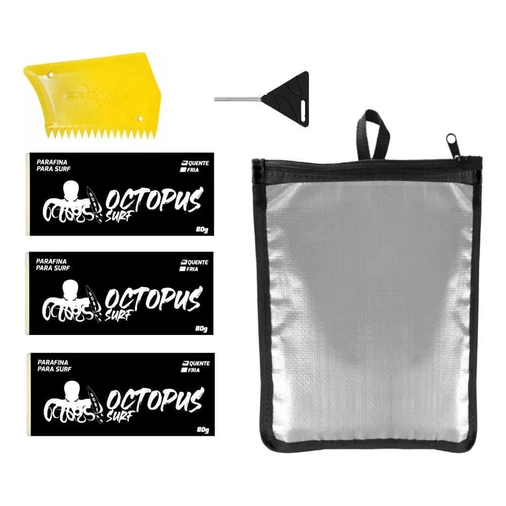 2X 3 Parafinas Prancha De Surf + Chave + Raspador + Estojo