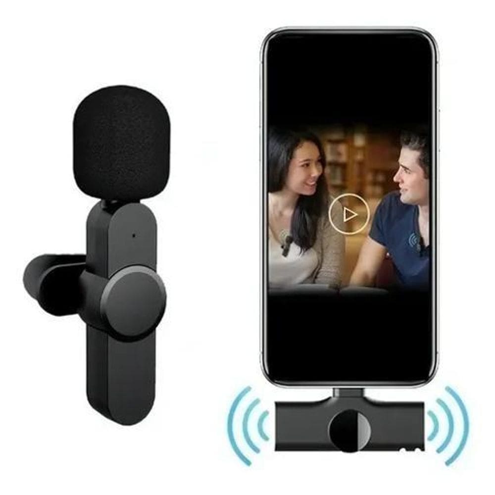 Microfone De Lapela Tipo C Profissional Com Som De Estúdio