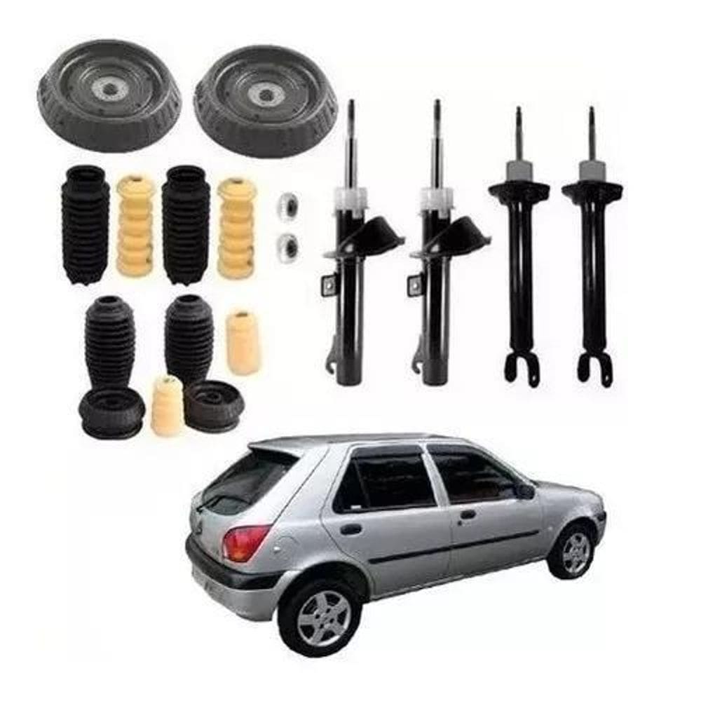 4 Amortecedor+ Kit Suspensão Fiesta