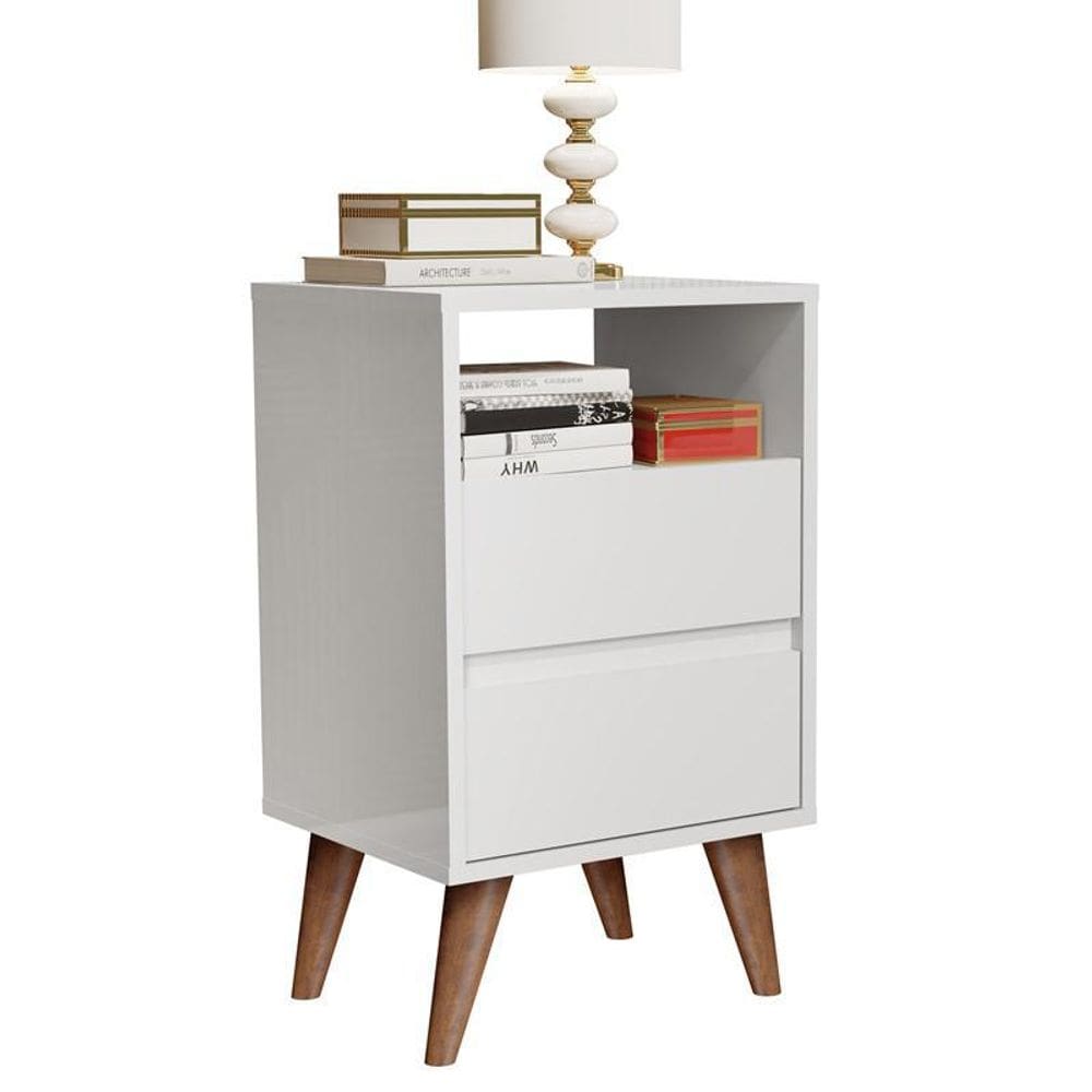 Estilo Retrô Mesa De Cabeceira Classic Com Pés Palito