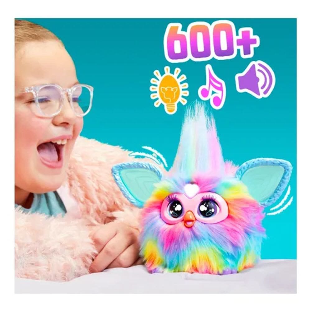 Furby Tie Dye Pelúcia Interativa 15 Acessórios Fashion - Hasbro F8900