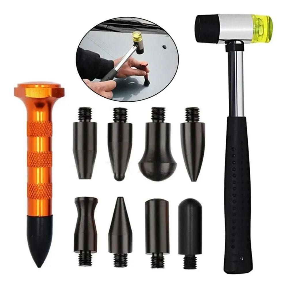 Martelinho De Ouro Kit 9 Pinos Rebatedor Ponteira Martelo