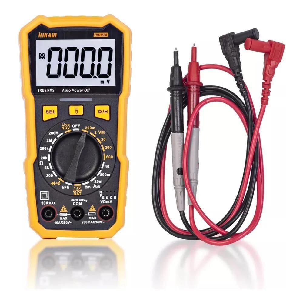 Multimetro Digital Hm-1500 Hikari Profissional