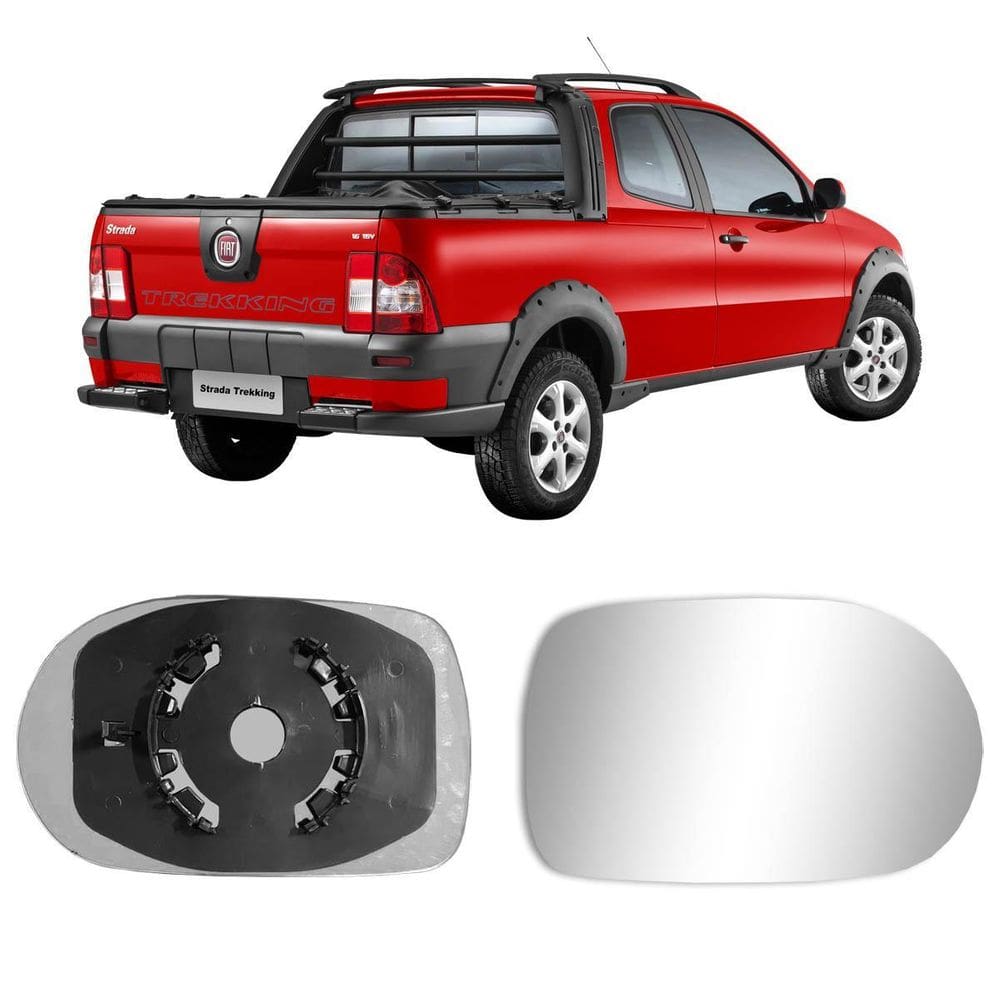 Lente Base Espelho Retrovisor Fiat Strada 2011 Lado Direito