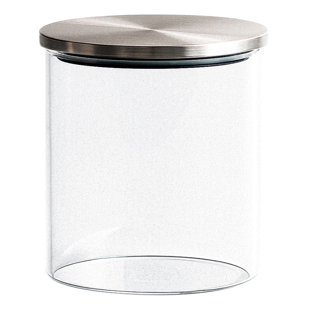 Pote Hermético de Vidro Redondo Tampa em Inox 700ml - Vista Home
