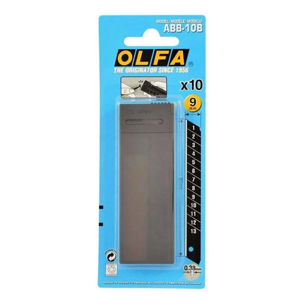 Estojo De Lâminas Olfa 9Mm Abb-10B 10 Lâminas