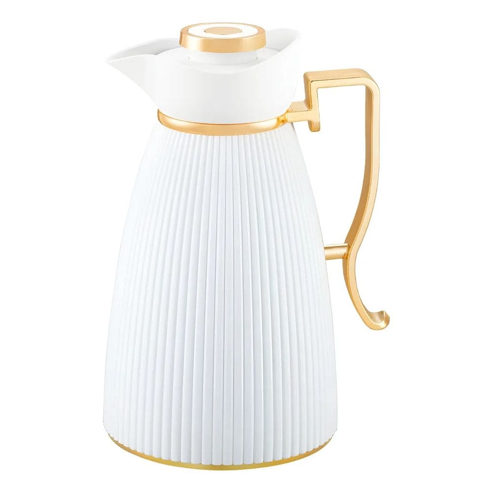 Garrafa Térmica Zaya Tuut 1 Litro Canelada Design Sofisticado, Mantém Bebidas Quentes e Frias, Ideal para Café e Chá