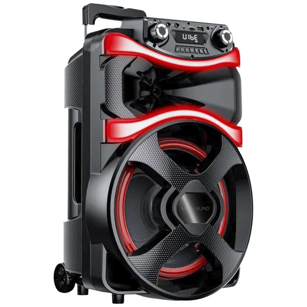 Caixa de Som Amplificada Vibe Sound V12 800W Bluetooth com Microfone