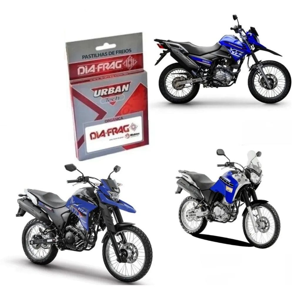 PASTILHA FREIO LANDER 250 FAZER 250 FZ15 Teneré 250 XTZ150 TRASEIRO ORGANICA DIAFRAG