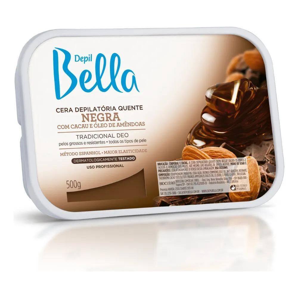 Cera Depilatória Negra Depil Bella Para Depilação Quente 500